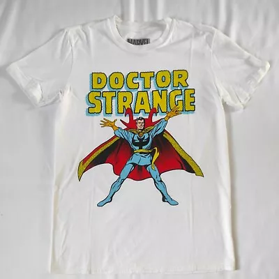 Buy Men's Used Marvel Doctor Strange White Short Sleeve Graphic T-shirt Size M • 4.99£