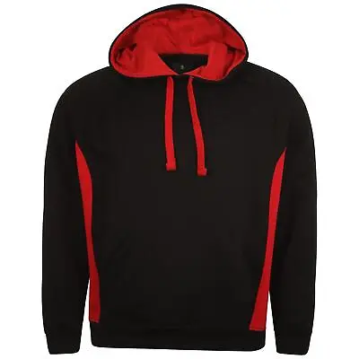 Buy Adults Kids Mens Ladies Unisex Team Hoodie 2 Toned Pullover Hooded Sweatshirt  • 11.99£