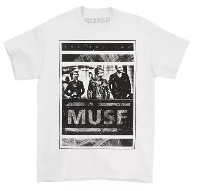 Buy Officially Licensed Muse The 2nd Law Photo Block Mens White T Shirt Muse Tee • 16.95£