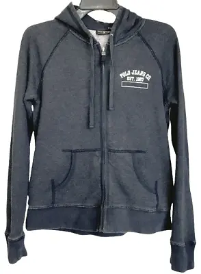 Buy M Polo Jeans Co. Ralph Lauren Sweatshirt Hoodie Logo Sweatshirt Bluish-Gray • 18.48£