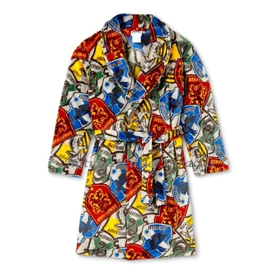 Buy Harry Potter Robe Pajamas Size 4-12 Boys Girls Bathrobe Gryffindor Slytherin NWT • 23.59£