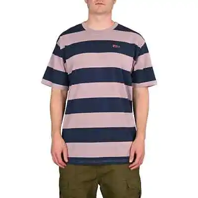 Buy Vans Seasonal Colour Stripe S/S T-Shirt - Elderberry/Dress Blues • 29.99£
