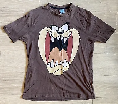 Buy Men's Looney Tunes Taz Tasmanian Devil Graphic Tee T-shirt Size Small Brown • 14.50£