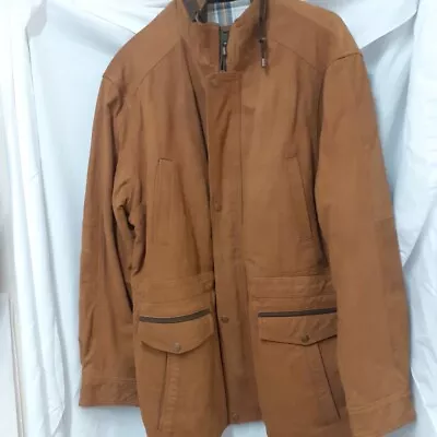 Buy Gents HIDEPARK Brown Leather Jacket UK L CG K07 • 7.99£