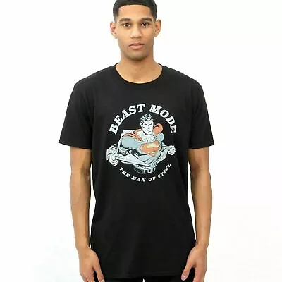 Buy Official DC Comics Mens Superman Beast Mode T-shirt Black Sizes S - XXL • 11.99£