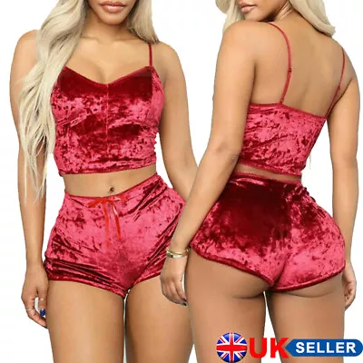 Buy Womens Pyjamas Set Nightwear Ladies Cami Shorts Pjs Lingerie Sexy Sleepwear K • 3.99£
