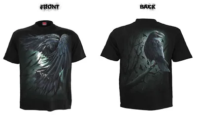 Buy Spiral Direct SHADOW RAVEN Mens Goth/Biker/Rock/Metal/Birds/T Shirt/Tee/Clothing • 14.45£