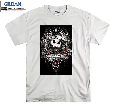 Buy Nightmare Before Christmas T-shirt Jack Fear T Shirt Men Women Unisex Tshirt 325 • 12.95£