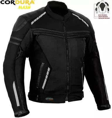 Buy Mens Mesh Air Ventilation Technology Summer Motorbike Motorcycle Textile Jacket • 39.99£