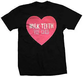 Buy New Music Milk Teeth  Vile Child Heart  T Shirt • 21.90£