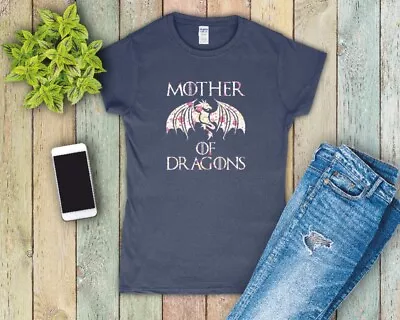 Buy Mother Of Dragons Game Of Thrones Ladies Fitted Sizes Small-2XL • 12.49£