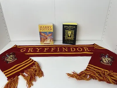 Buy Harry Potter Gryffindor Scarf + Order Of The Phoenix And Hogwarts Goblet Of Fire • 25£