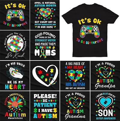 Buy Autism Awareness Day Promoting Love And Acceptance T-Shirt #V #AD55 • 6.99£