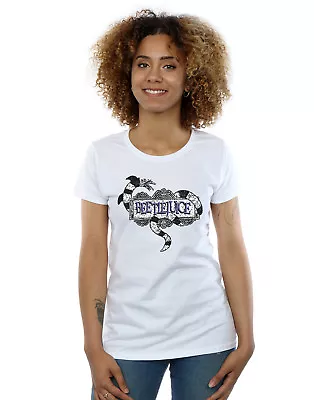 Buy Beetlejuice Women's Sandworm Logo T-Shirt • 10.99£