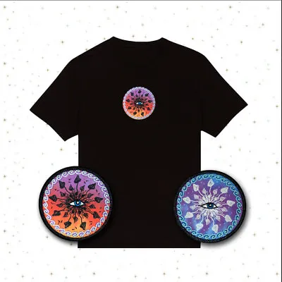 Buy Shroom Time Magic Mushroom Round Embroidered Unisex T-shirt Psychedelic Hippy • 18.50£