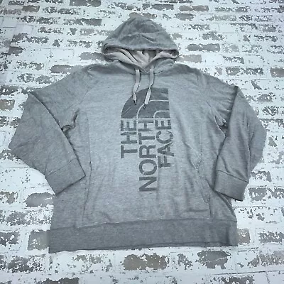 Buy North Face Hoodie Women XL Gray Sweatshirt Sweater Spell Out Ladies Outdoors Bb • 19.20£