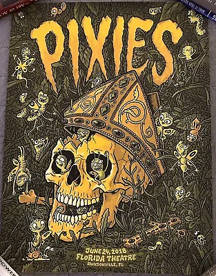 Buy Pixies Tour Poster Shirt Jacksonville Nirvana REM The Smiths Radiohead Beatles • 95.55£