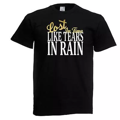 Buy Unisex Black Tears In Rain Lost Time Blade Runner Rutger Hauer T-Shirt • 12.95£