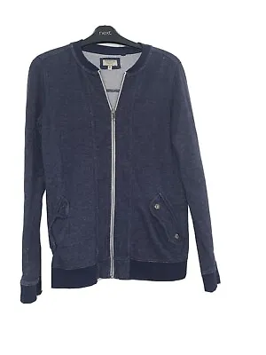 Buy Next Blue Denim Marl Jersey Jacket Size 8 Long Sleeve • 6£