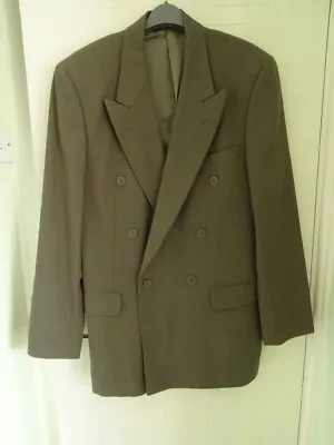 Buy Mens Marks And Spencers Olive Green Suit Jacket - Long, Chest 40 Inches. • 5£