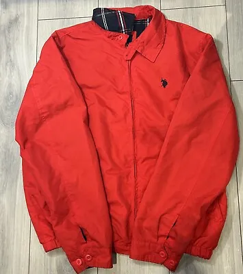 Buy 90s Polo Ralph Lauren Assn  Jacket Golf Tartan Coat Red Mens XL Zipped Collared • 28.53£