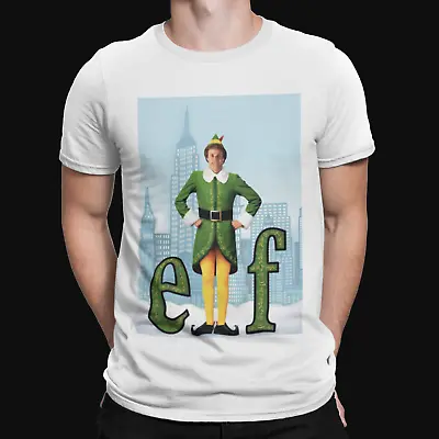 Buy Elf Movie Poster T-Shirt - Xmas Christmas Film Funny TV Movie Comedy Retro UK • 7.19£