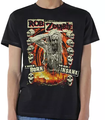 Buy Rob Zombie Born To Go Insane Official Merchandise T Shirt • 15.99£