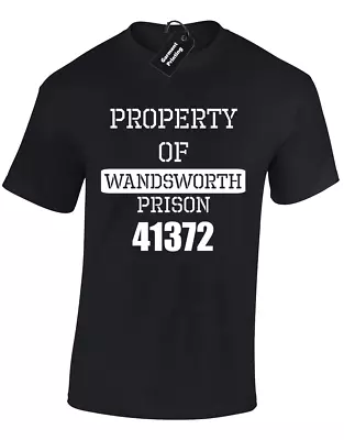 Buy Property Of Wandsworth Mens T Shirt Funny Fancy Dress London Prison Jail Cool • 8.99£