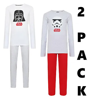 Buy Boys 2 Pack Pyjamas Star Wars Ex Uk Store Twin Pack Pj Sets Night Wear 2-13y New • 8.99£