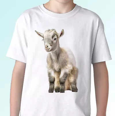 Buy Goat T Shirt Tee Top Funny Cute Animal Gift Mens Womens Kids Baby Sizes • 9.99£