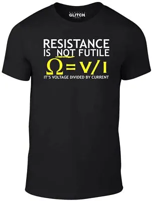 Buy Voltage Divided By Current Mens T-Shirt - Funny T Shirt Electrician Joke Science • 11.99£