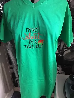 Buy Adult Novelty Christmas Jumper Alternative Teeshirt T-Shirt Festive Elf Unisex • 6.99£