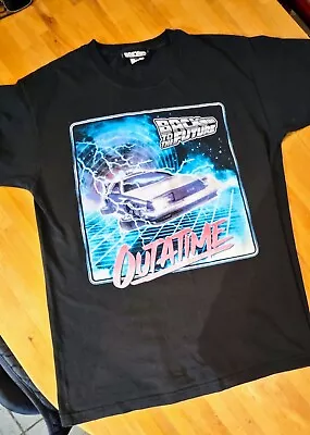 Buy Back To The Future Delorean OUTATIME T-shirt From Universal Studios USA (medium) • 8.50£
