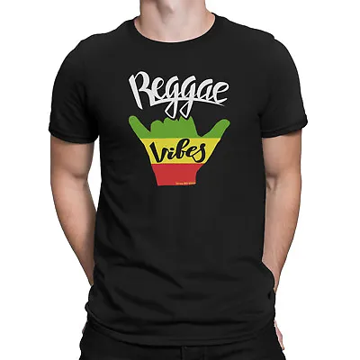 Buy Mens ORGANIC Cotton T-Shirt REGGAE VIBES Peace Jamaican Dance Music Band Sound • 8.95£