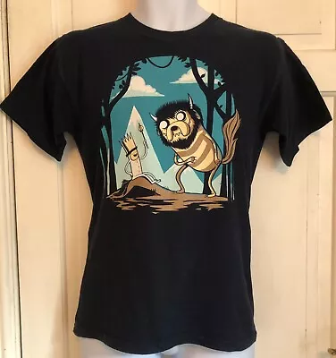 Buy Teefury Adventure Time Gruffalo T-Shirt Mens Navy Blue Cotton Size Small (36 ) • 16.99£