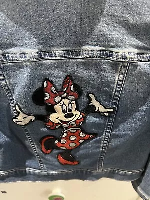 Buy Girls Minnie Mouse Denim Jacket Age 5-6 Years  • 10£
