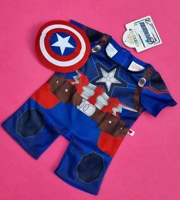 Buy BUILD A BEAR Captain America Avengers Costume Clothes Marvel BNWT  • 19.99£