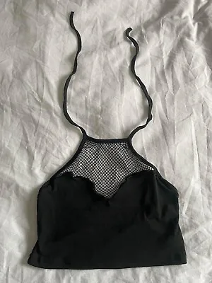 Buy Ladies Gothic Fishnet Sexy Crop Top Vest Clothing Medium • 0.99£