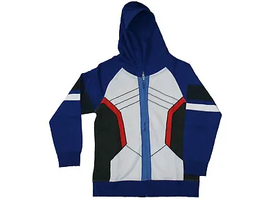 Buy Overwatch Soldier 76 Boy's Full Zip Hoodie Jacket NWT • 8.65£