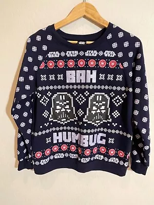 Buy Boy Girl Petite Women Ugly Christmas Sweater Star Wars Bah Humbug Sz M7/9 Xs • 23.75£