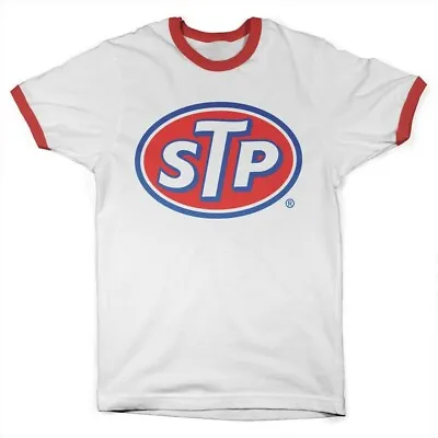 Buy STP Classic Logo Ringer Tee T-Shirt White-Red • 28.53£