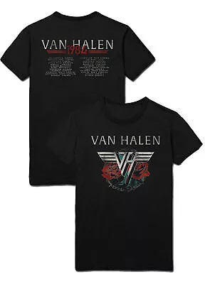 Buy Van Halen 84 Tour Official Tee T-Shirt Mens • 17.13£