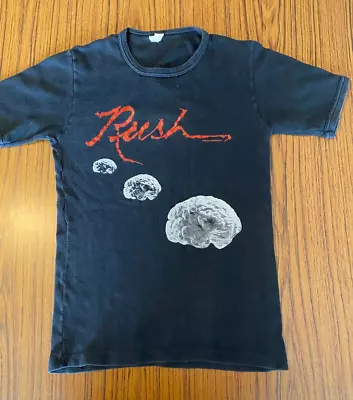 Buy Used Vintage Rush Black Medium Rock Tour T Shirt ,Tour Of The Hemispheres 1979 • 40£