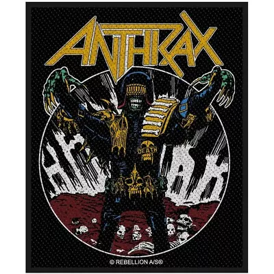 Buy ANTHRAX Standard Patch : JUDGE DEATH : Dredd 2000AD Official Licenced Merch Gift • 3.95£