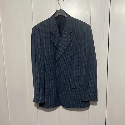 Buy Mens Gurteen Blue Red Green Checked Casual Blazer Sports Jacket UK 4O R • 6.95£