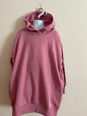Buy Girl's Gap Dress Hoodie Long Sleeve, Pink With Glitter Allover Size S /6/7/ Nwt • 18.12£