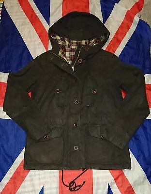 Buy Rare*Dr Doc Martens British Millerain Brown Waxed Cotton Jacket Coat*Skin Punk*S • 69.99£