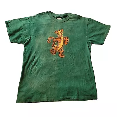 Buy Vintage The Disney Store Tigger T Shirt Mens Size Medium Green • 13.48£
