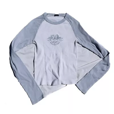Buy Brandy Melville Graphic Long Sleeve Top With Blue Cherub Angel Graphic • 15.12£