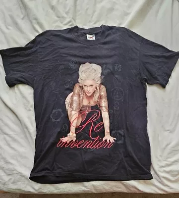 Buy Madonna T Shirt Black Re-invention Tour 2004 Medium • 20£